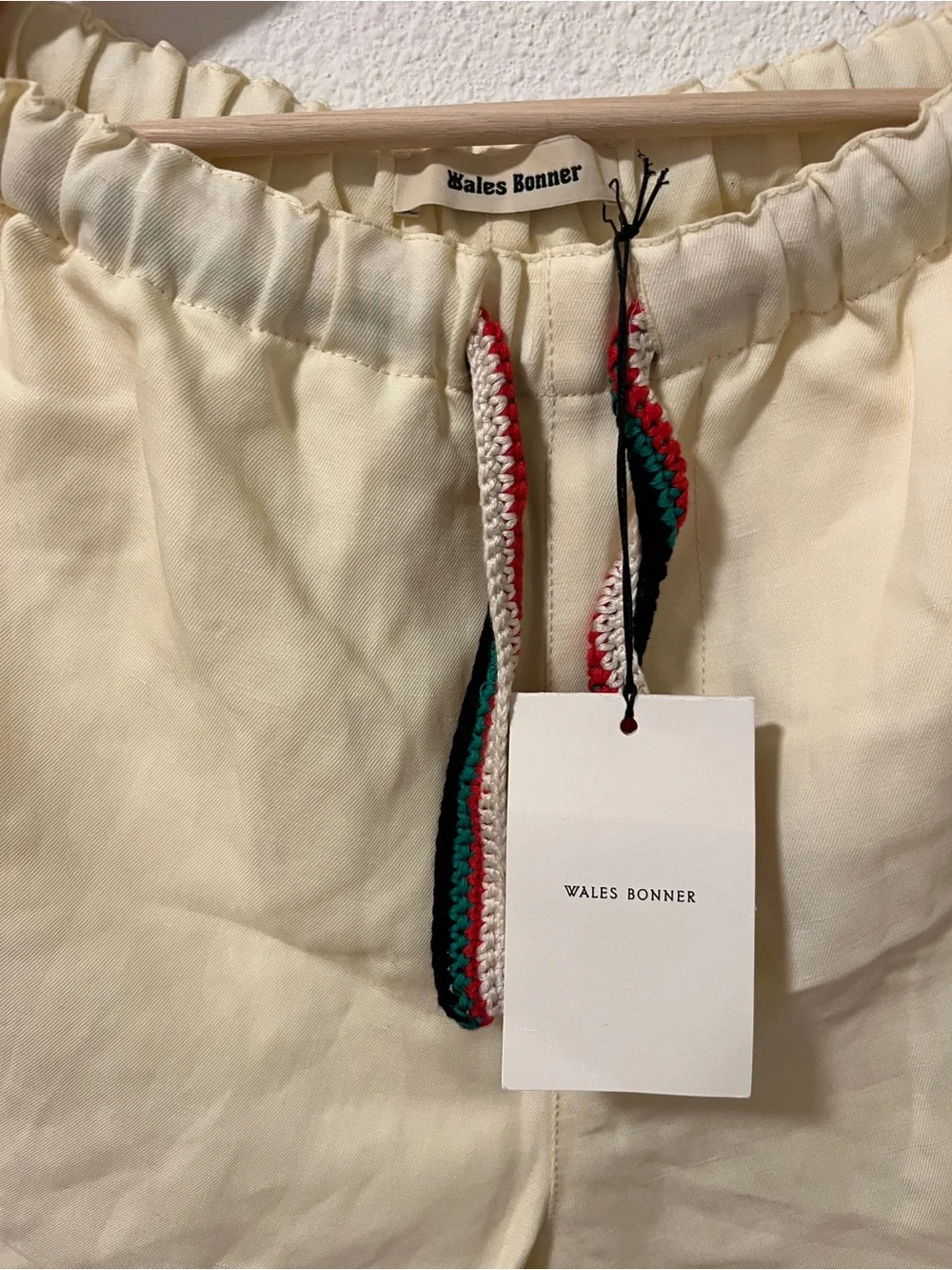 Wales Bonner Linen Cotton Men Shorts sz 48
